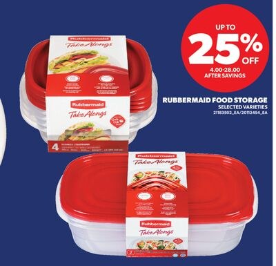 RUBBERMAID FOOD STORAGE