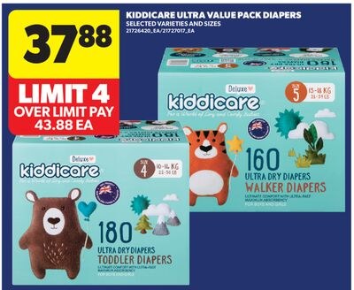 KIDDICARE ULTRA VALUE PACK DIAPERS