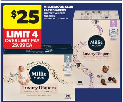 MILLIE MOON CLUB PACK DIAPERS