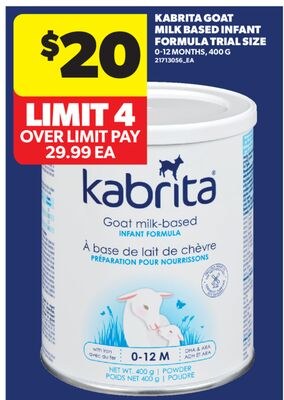 KABRITA GOAT MILK BASED INFANT FORMULA TRIAL SI…