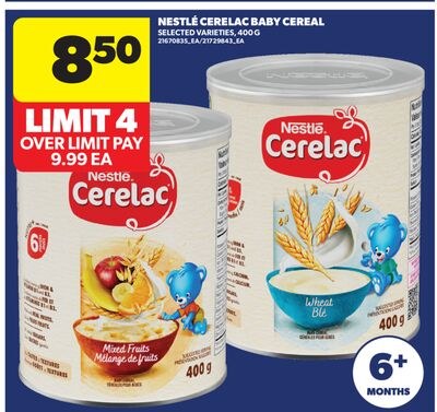 NESTLÉ CERELAC BABY CEREAL, 400G