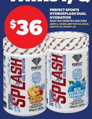 PERFECT SPORTS HYDROSPLASH DUAL HYDRATION