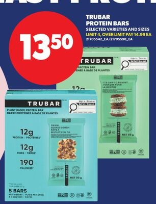 TRUBAR PROTEIN BARS