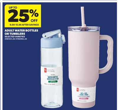 ADULT WATER BOTTLES OR TUMBLERS