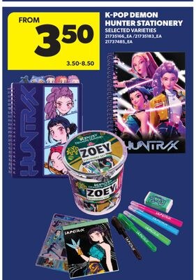 K-POP DEMON HUNTER STATIONERY
