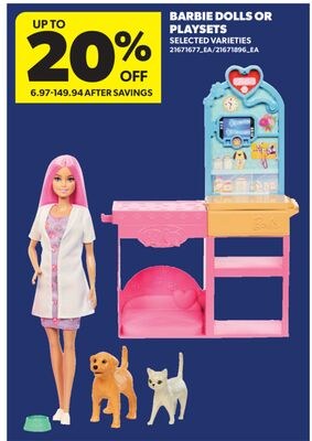 BARBIE DOLLS OR PLAYSETS