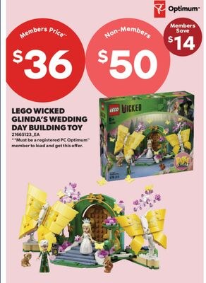 LEGO WICKED GLINDA'S WEDDING DAY BUILDING TOY