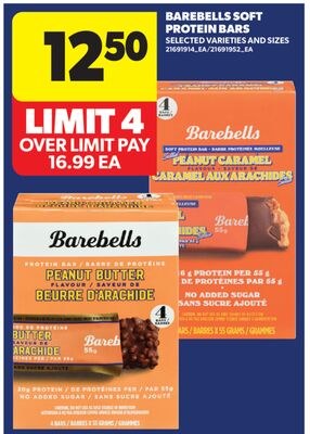 BAREBELLS SOFT PROTEIN BARS