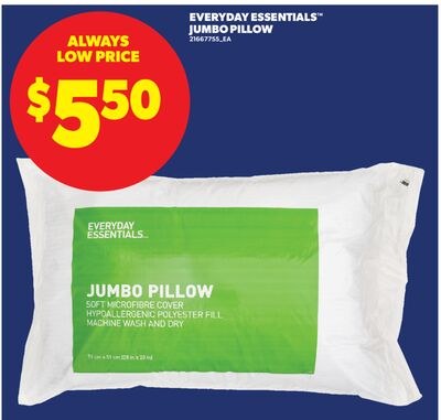 EVERYDAY ESSENTIALS™ JUMBO PILLOW