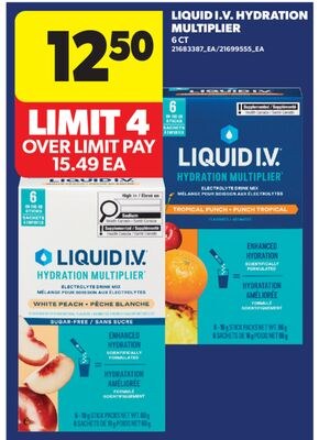 LIQUID I.V. HYDRATION MULTIPLIER, 6 CT