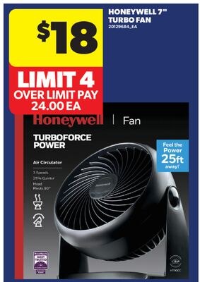 HONEYWELL 7" TURBO FAN