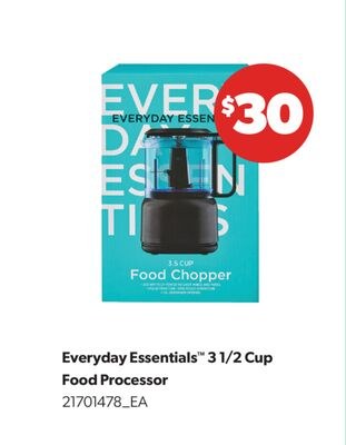 EVERYDAY ESSENTIALS™ 3 1/2 CUP FOOD PROCESSOR