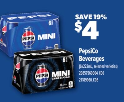 PEPSICO BEVERAGES, 6x222ml