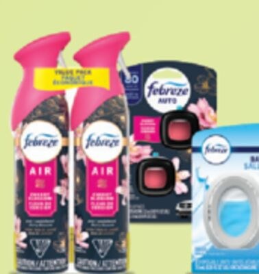 FEBREZE AIR 460 G, CAR 2X2 ML, BATHROOM 15 ML, …