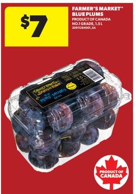 FARMER'S MARKET™ BLUE PLUMS, 1.5 L
