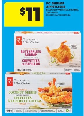 PC SHRIMP APPETIZERS, 294-454 G