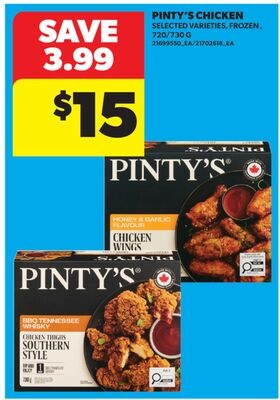 PINTY'S CHICKEN, 720/730 G