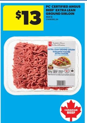 PC® CERTIFIED ANGUS BEEF EXTRA LEAN GROUND SIRL…
