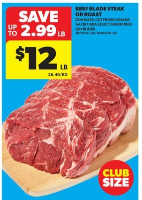 BEEF BLADE STEAK OR ROAST