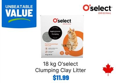 O'select Clumping Clay Litter