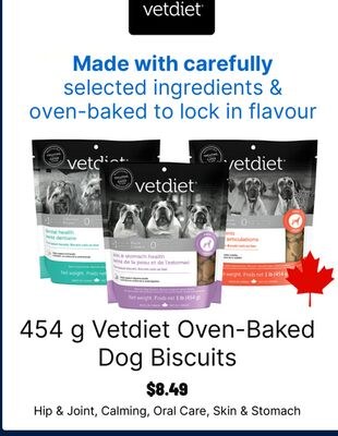 454 g Vetdiet Oven-Baked Dog Biscuits