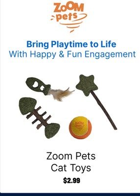 Zoom Pets Cat Toys