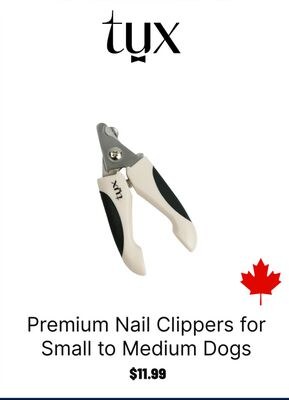 TUX Premium Nail Clippers for Small to Medium D…
