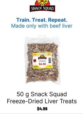 Snack Squad Freeze-Dried Liver Treats