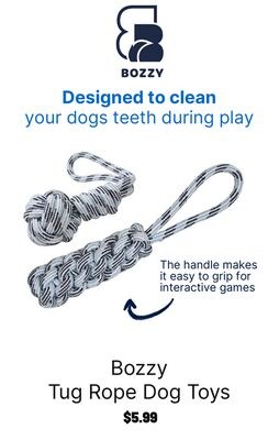 Bozzy Tug Rope Dog Toys