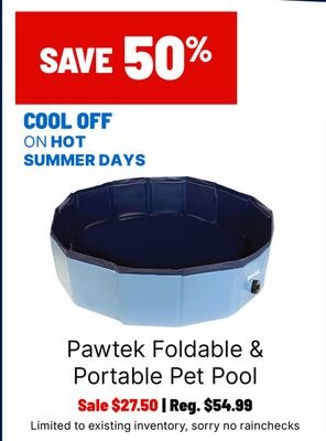 Pawtek Foldable & Portable Pet Pool