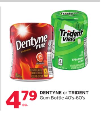 DENTYNE or TRIDENT Gum Bottle