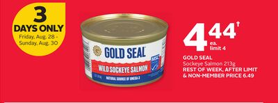 GOLD SEAL WILD Sockeye Salmon 213 g