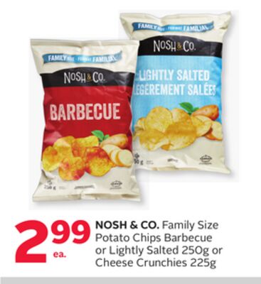 NOSH & CO. Family Size Potato Chips Barbecue or…