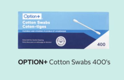 OPTION+ Cotton Swabs