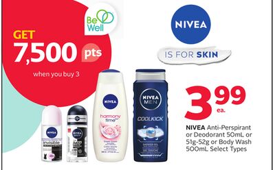 NIVEA Anti-Perspirant or Deodorant 50ML or 3-5k…