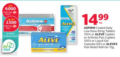 ASPIRIN Coated Daily Low Dose 81mg Tablets 120'…
