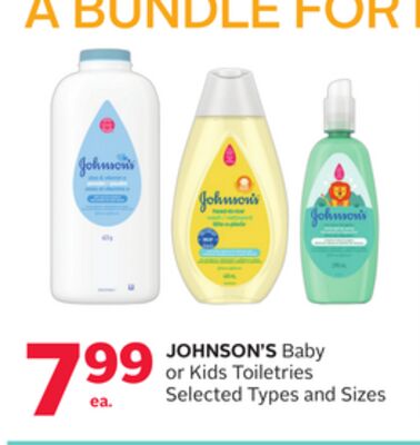JOHNSON'S Baby or Kids Toiletries