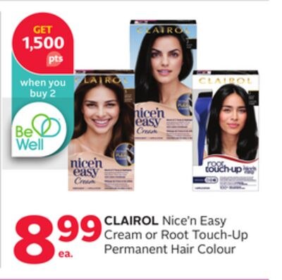 CLAIROL Nice'n Easy Cream or Root Touch-Up Perm…