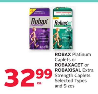 ROBAX Platinum Caplets or ROBAXACET or ROBAXISA…