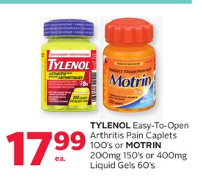 TYLENOL Easy-To-Open Arthritis Pain Caplets 100…