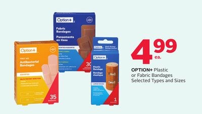 Plastic or Fabric Bandages
