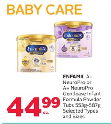 ENFAMIL A+ NeuroPro or A+ NeuroPro Gentlease In…