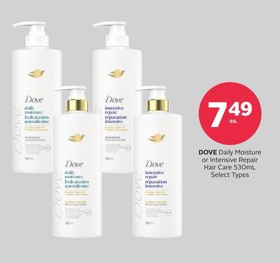DOVE Daily Moisture or Intensive Repair Hair Ca…
