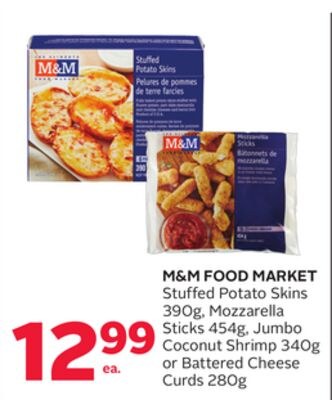 M&M FOOD MARKET Stuffed Potato Skins 390g, Mozz…