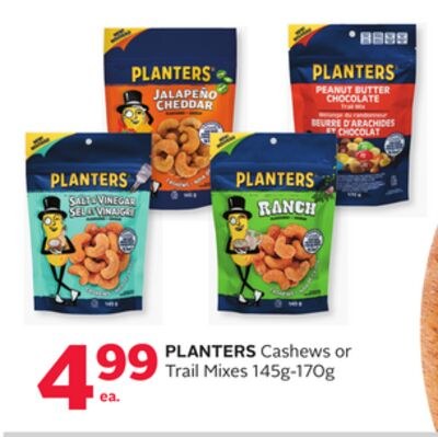PLANTERS Cashews or Trail Mixes