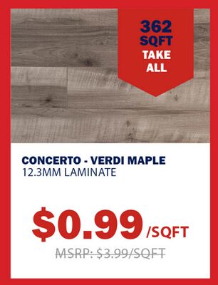 CONCERTO - VERDI MAPLE 12.3MM LAMINATE