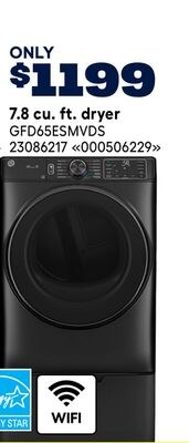 GE 7.8 cu. ft. dryer