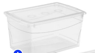 KIS "Omni" and CURVER storage totes, 50-L.
