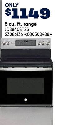 5 cu. ft. range