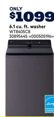 LG 6.1 cu. ft. washer